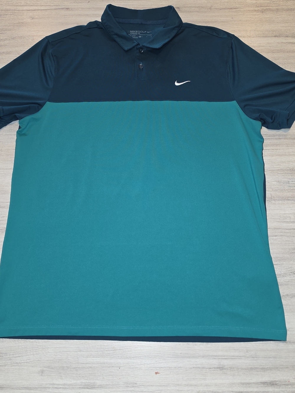 Nike Golf Dri Fit Short Sleeve Polo Shirt Standard Fit Men's Navy Size Large C5